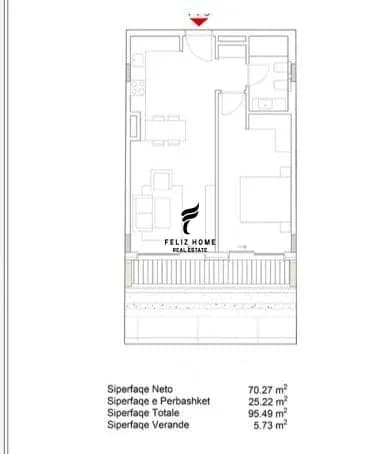 SHITET APARTAMENT 1+1 GREEN COAST 396.000 EURO