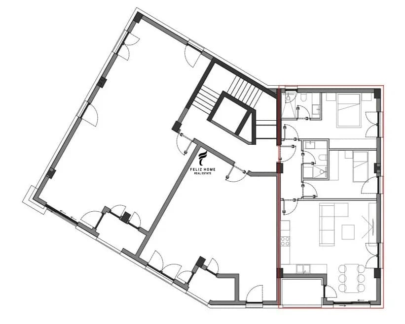 SHITET APARTAMENT 2+1 PALASE 286.600 EURO