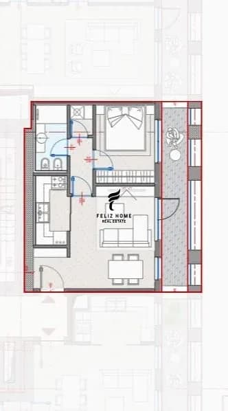 SHITET APARTAMENT 1+1 ZOGU I ZI 184.000 EURO 3
