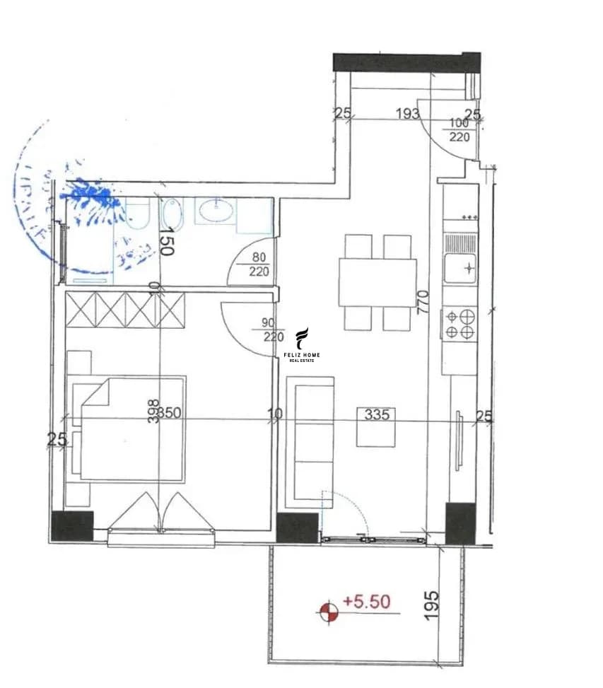 APARTAMENT ME QERA 1+1 LAPRAKE 40.000 LEKE 4