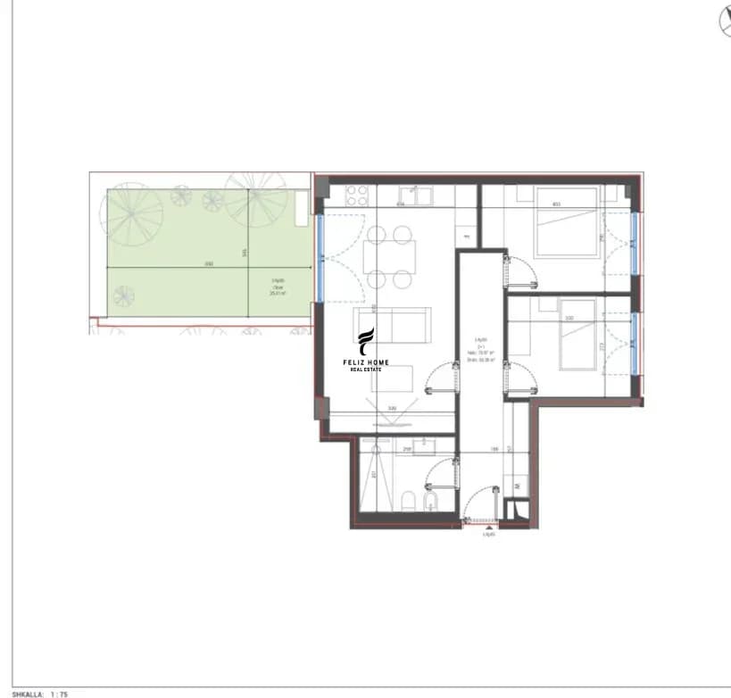 SHITET APARTAMENT 2+1 DHERMI 288.300 EURO 4