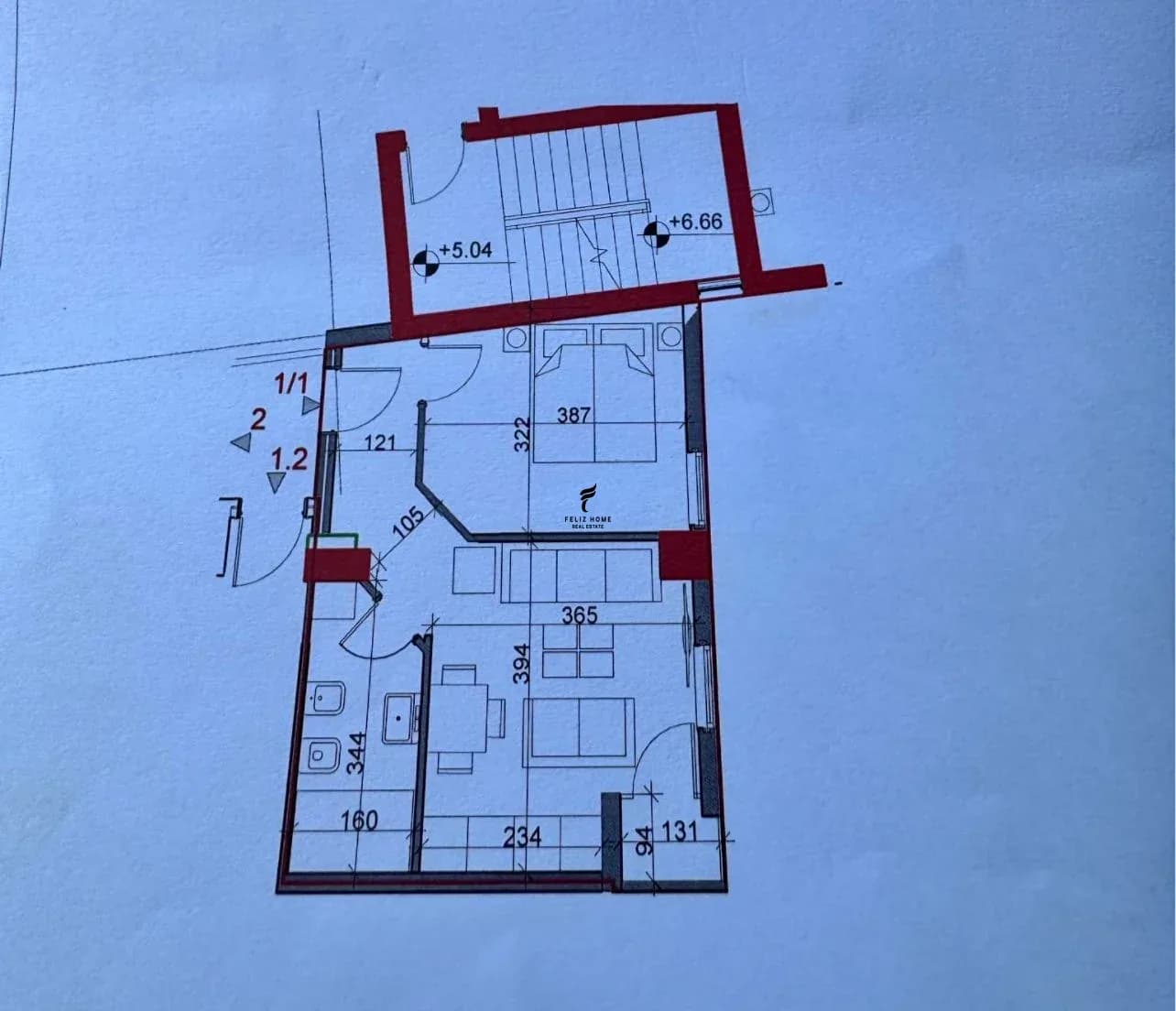 SHITET APARTAMENT 1+1 ALI DEM 7.300.000 LEKE