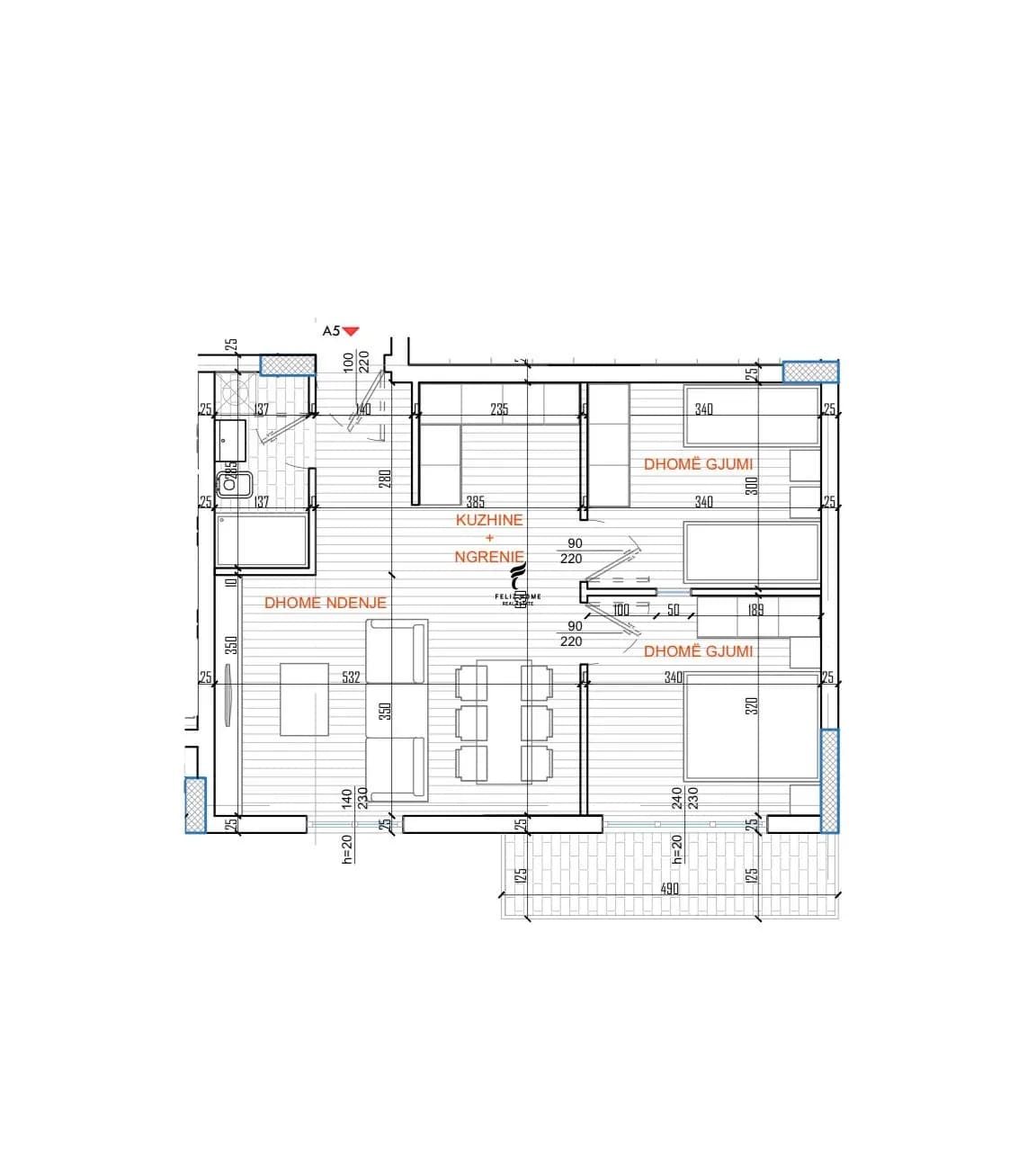 SHITET APARTAMENT 2+1 ISH PARKU 16.220.000 LEKE