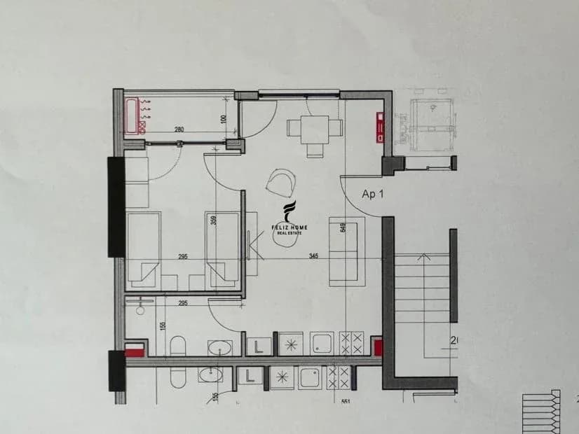 SHITET APARTAMENT 1+1 RRUGA E KAVAJES 125.000 EURO