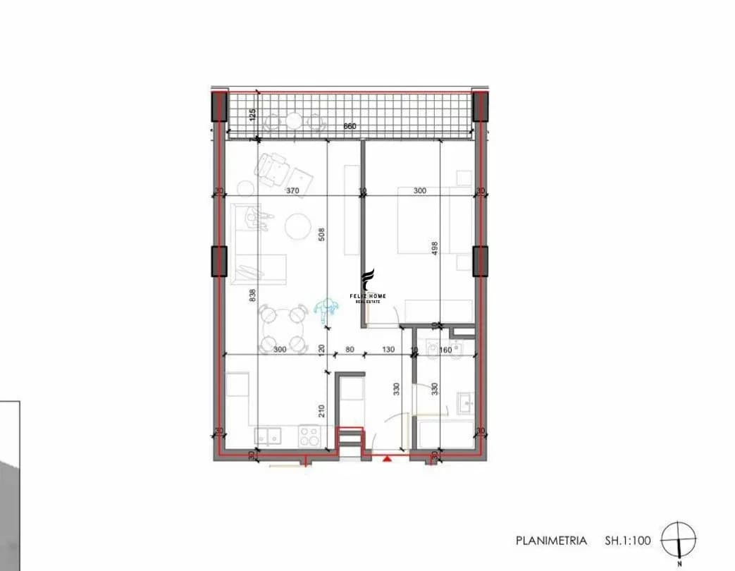 SHITET APARTAMENT 1+1 SHKOZE 10.300.000 LEKE