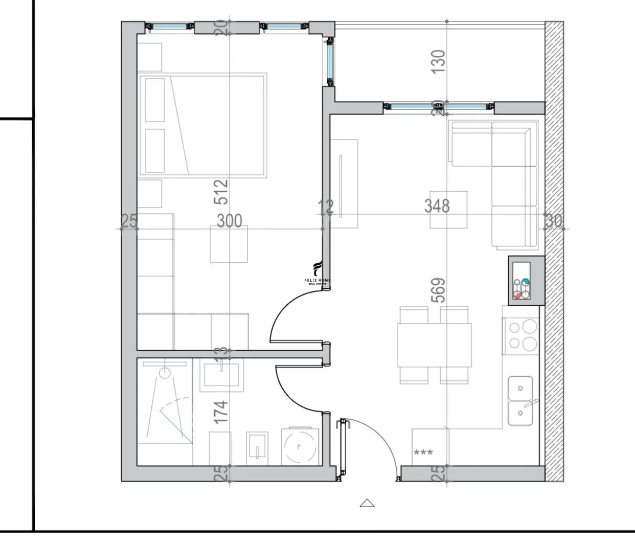 SHITET APARTAMENT 1+1 GOLEM 100.000 EURO