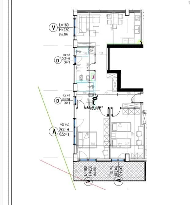 SHITET APARTAMENT 2+1+2 KODRA E DIELLIT 2 233.000 EURO