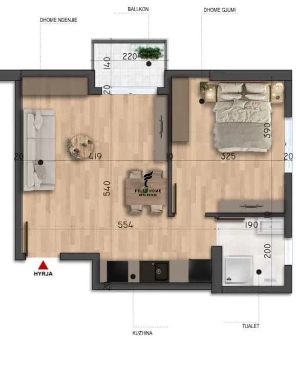 SHITET APARTAMENT 1+1 MALI ROBIT DURRES 65.000 EURO