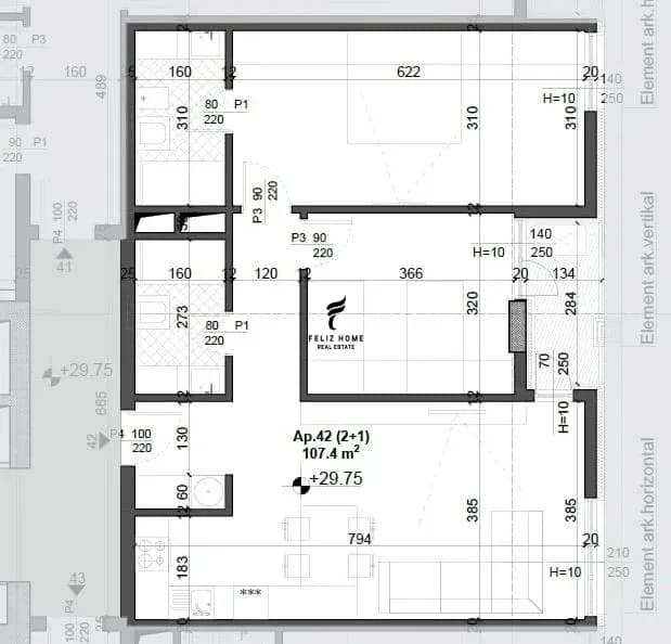 SHITET APARTAMENT 2+1 FUSHA E AVIACIONIT 160.000 EURO