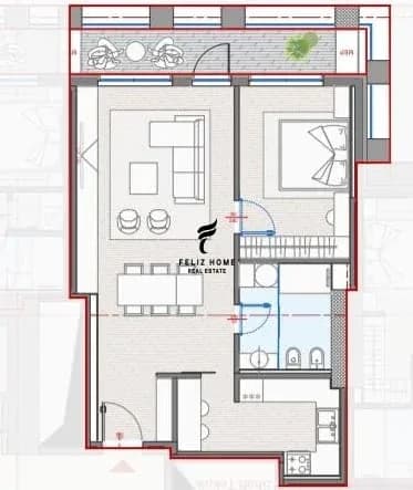 SHITET APARTAMENT 1+1 ZOGU I ZI 245.000 EURO 3