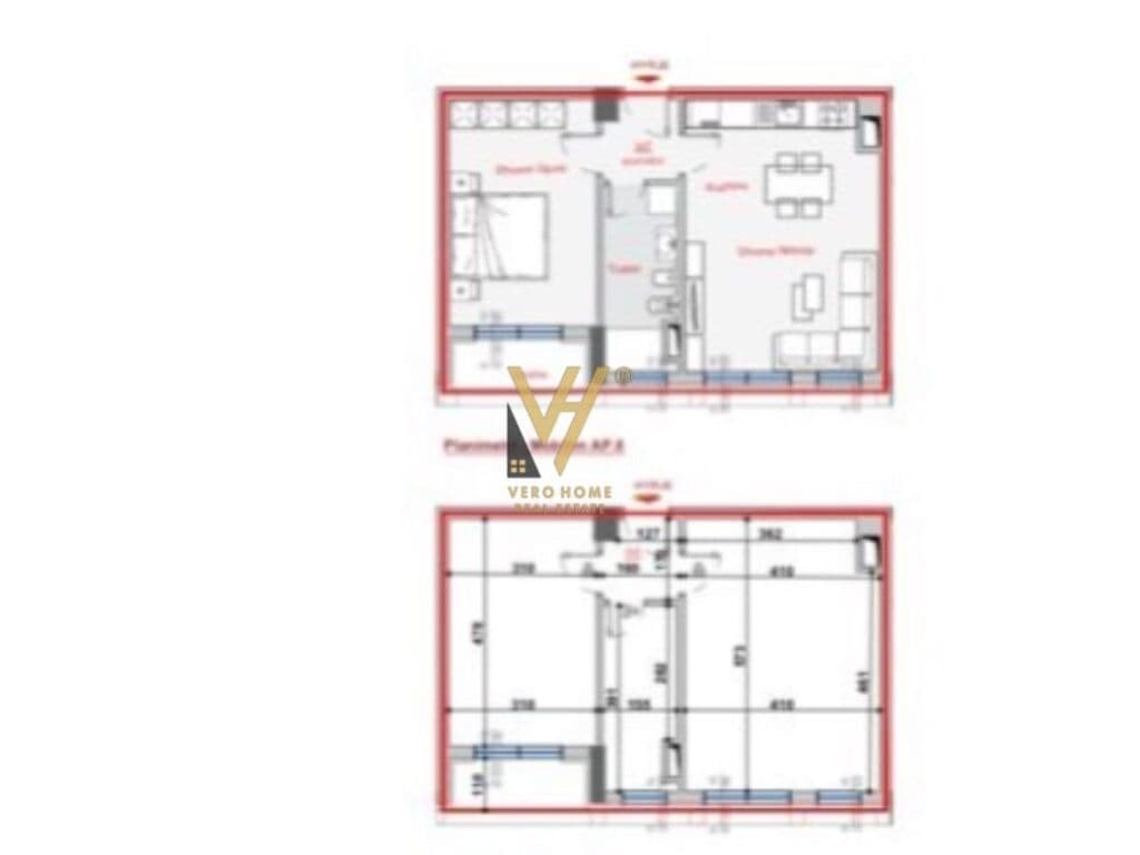 Shitet apartament 1+1 te Rruga Jordan Misja 69 m2