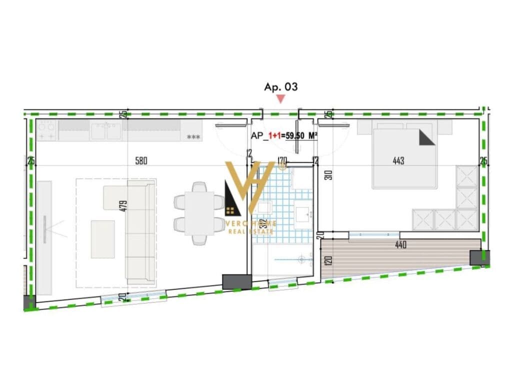 Shitet Apartament 1+1+ballkon ne Paskuqan 69 m2 1