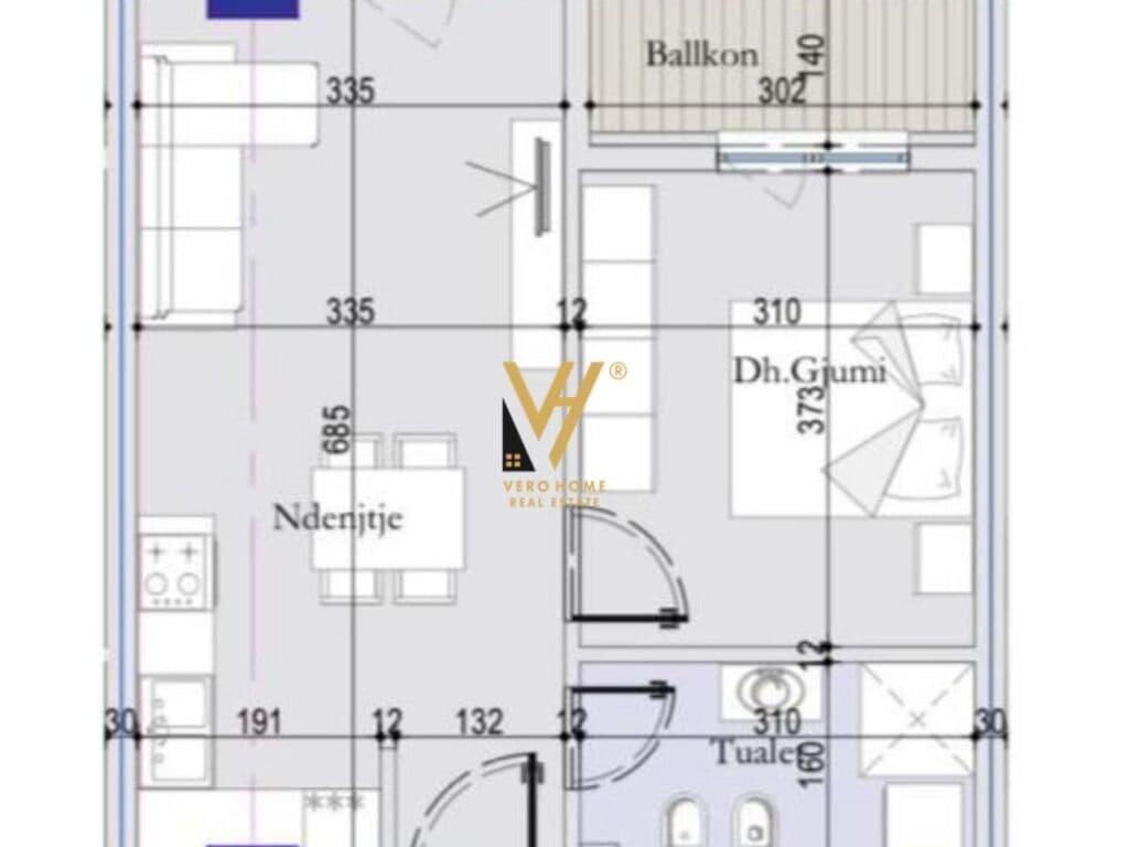 Shitet Apartament 1+1+ballkon te Rruga 29 Nentori 60 m2