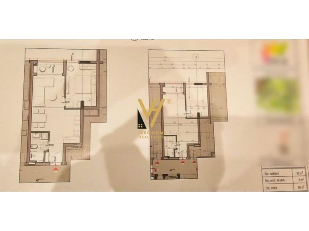 Shitet Apartament 1+1+Post parkimi te Residenca Park Life 2 , 60 m2