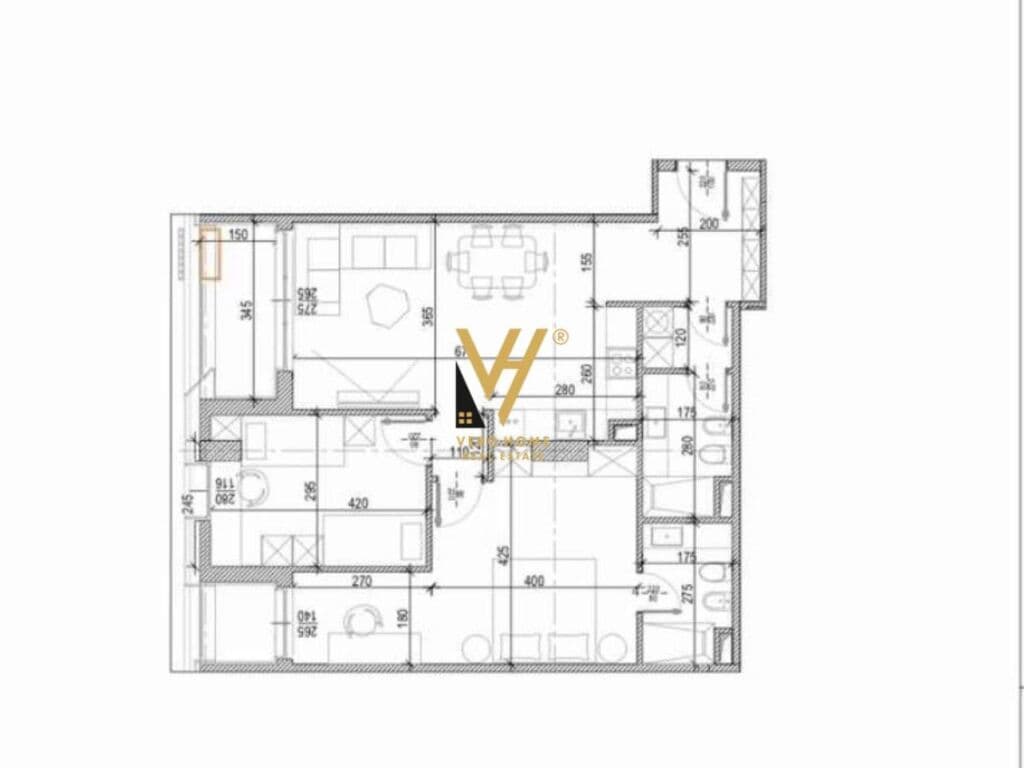 Shitet Apartament 2+1+ballkon te Kompleksi Delijorgjit 118 m2
