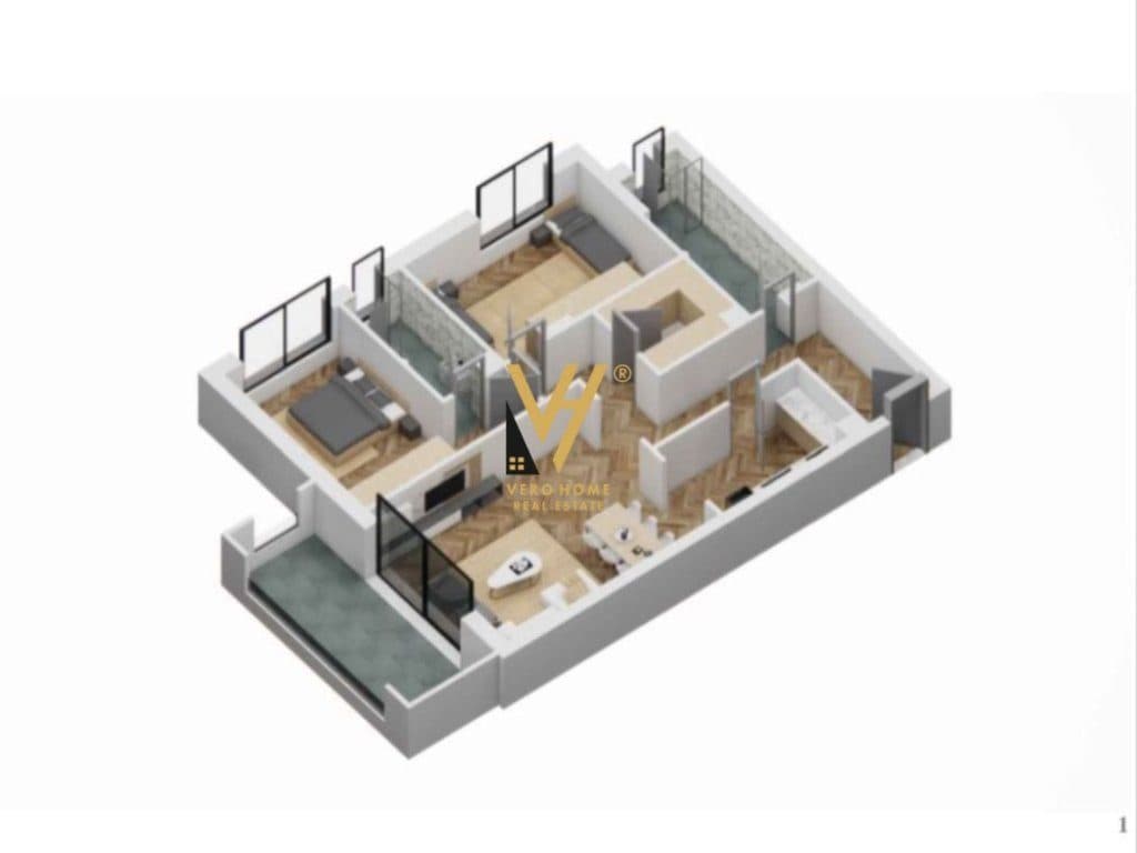 SHITET APARTAMENT 2+1+2 TE KOPSHTI ZOOLOGJIK 276.000 EURO