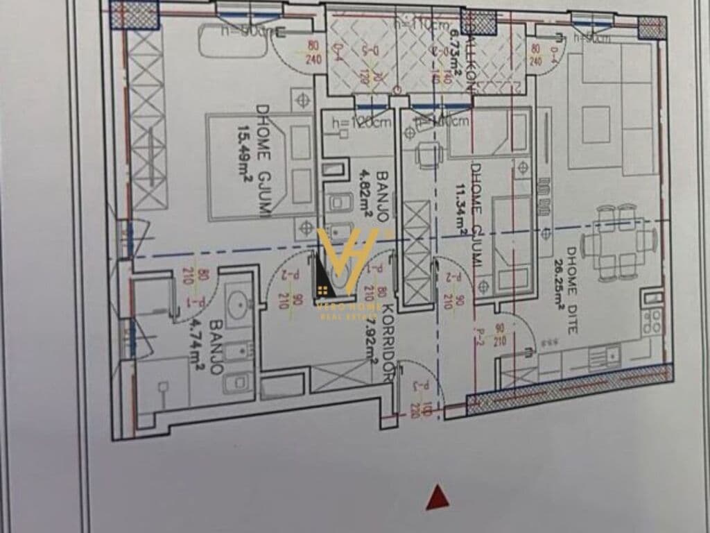 SHITET APARTAMENT 2+1+BLK ME QIRA TEK ISH PROFARMA 143.000 EURO