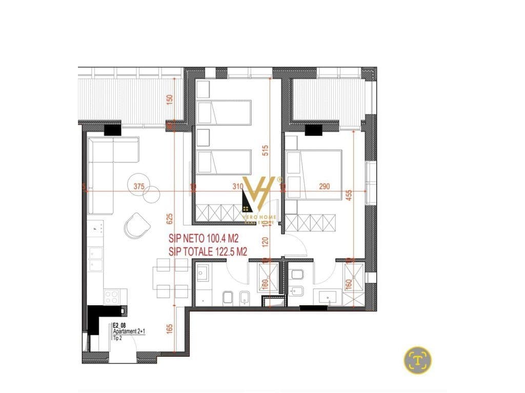 SHITET APARTAMENT 2+1+2 NE DRYMADES, DHERMI 330.000 EURO 3