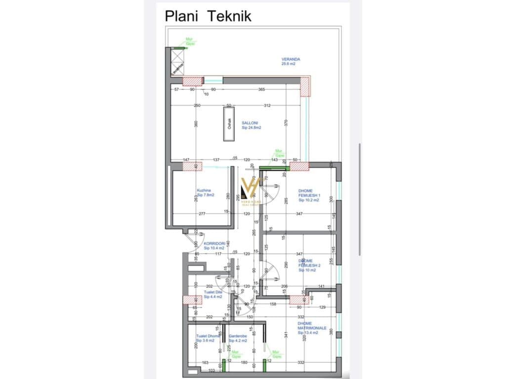 Shitet Apartament 3+1+2 te Kompleksi Univers City 154 m2 4