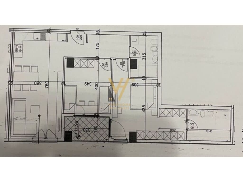 Shitet Apartament 2+1+2 te Rruga Dritan Hoxha 121 m2