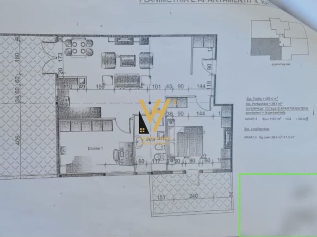 Okazion Shitet Apartament 2+1+ballkon te Galeria , Rruga e Barrikadave 120 m2