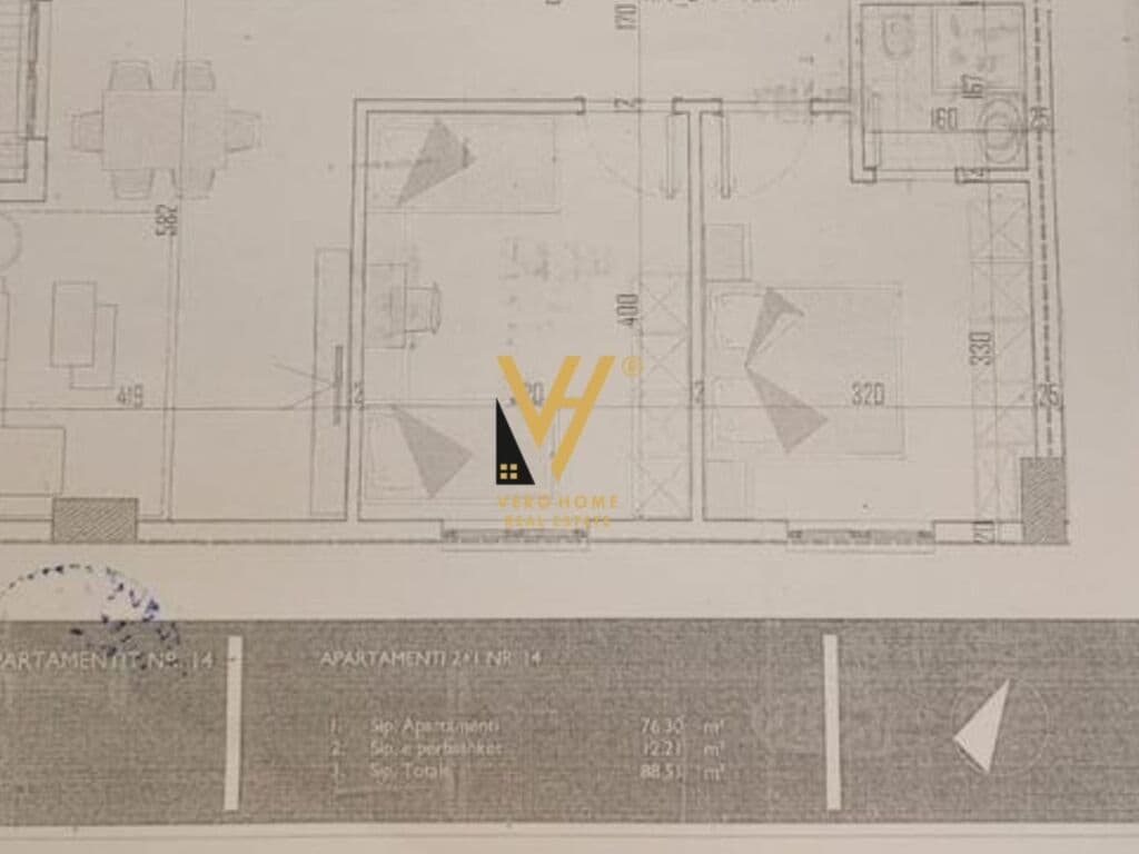 Shitet Apartament 2+1+2+ballkon ne Paskuqan 88 m2 2