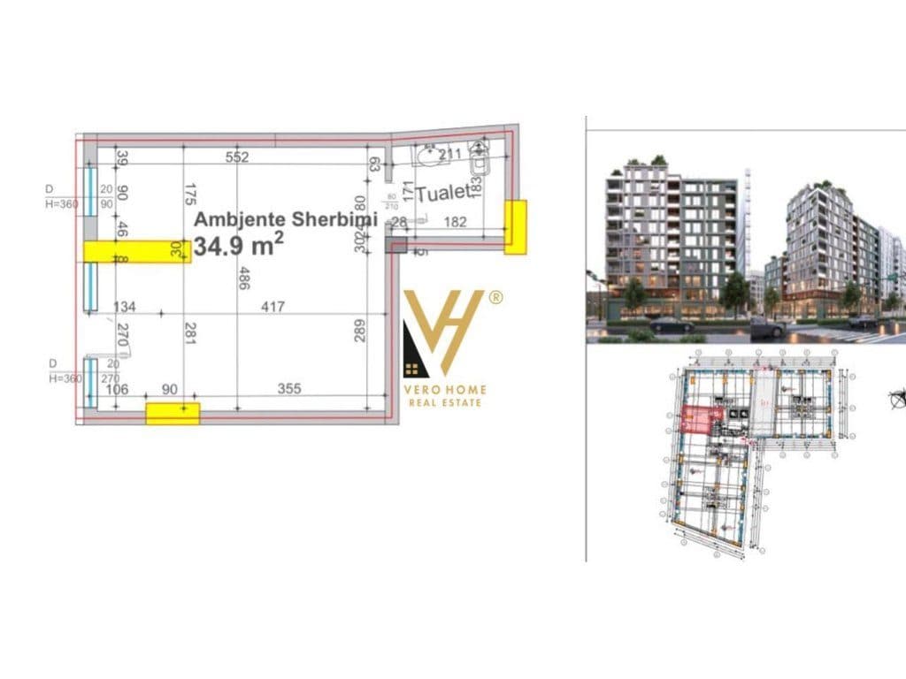 SHITEN DY DYQANE 79 M2 TE BULEVARDI RI 280.000 EURO 1