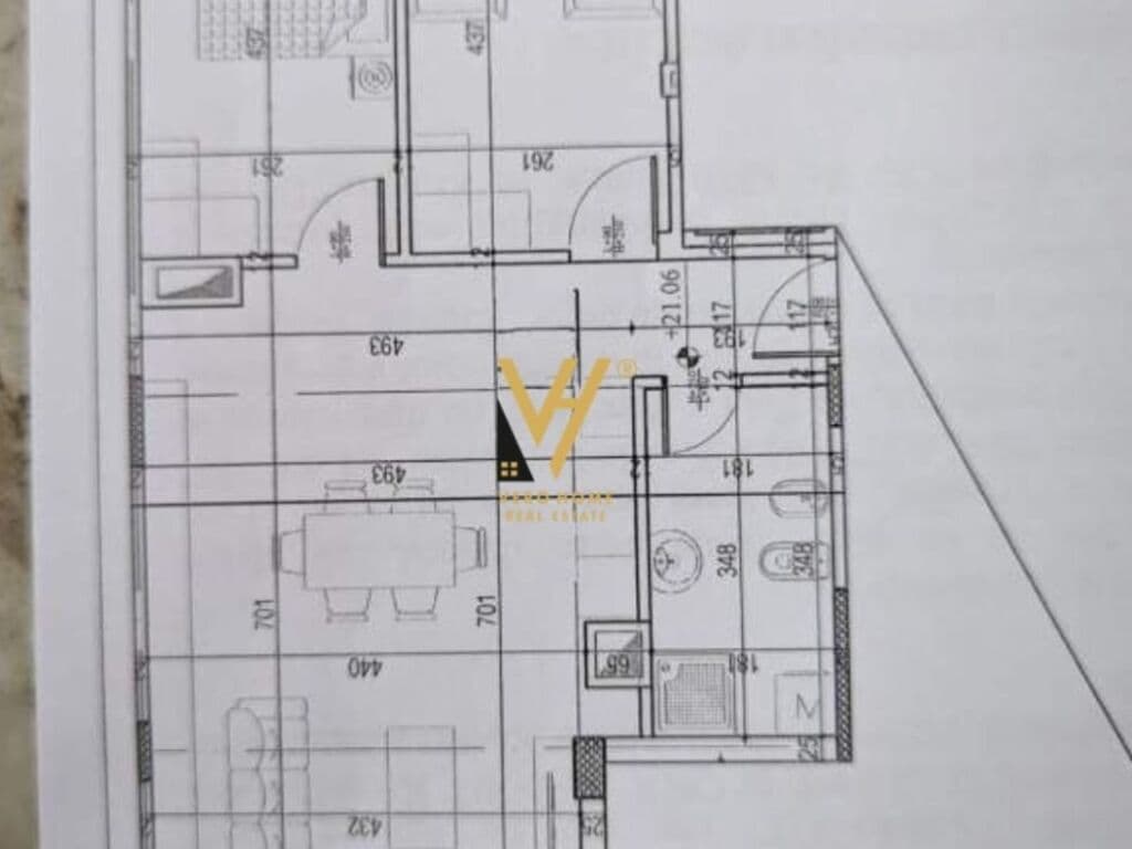 Shitet apartament 2+1 te Pazari i Ri 104 m2