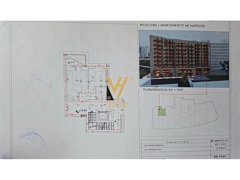 SHITET APARTAMENT 1+1+BLK TE ALI DEMI 100.000 EURO