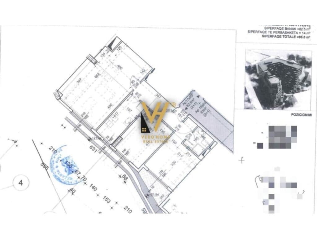 Shitet Apartament 2+1 Ish Europiani 96 m2