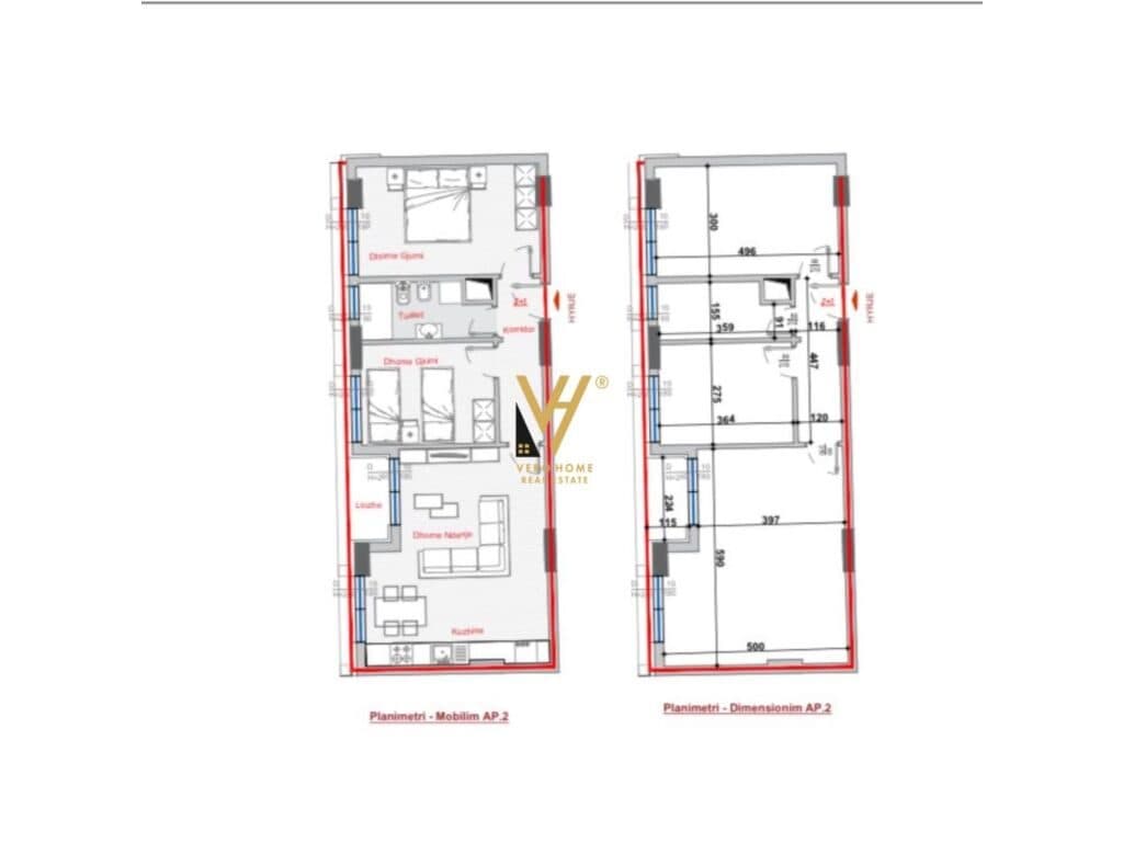 Shitet Apartament 2+1+ballkon te Stacioni i Trenit , Bulevardi i Ri 90 m2 1