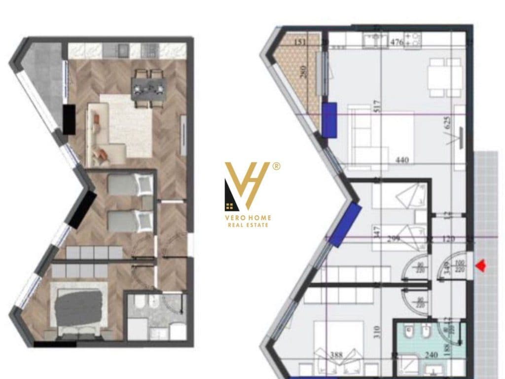 SHITET APARTAMENT 2+1+BLK TE REZ.COLONIAL, RR.DRITAN HOXHA 165.000 EURO 4