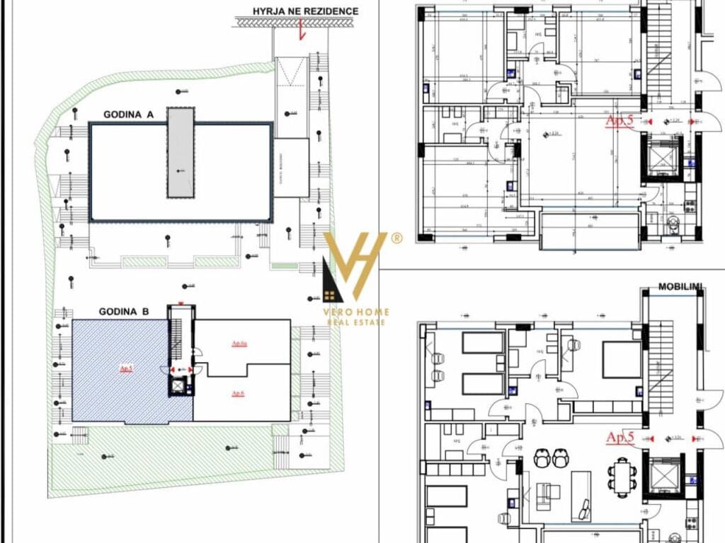 Shitet Apartament 3+1+2+ballkon te Kompleksi Altea , Sauku 188 m2 1