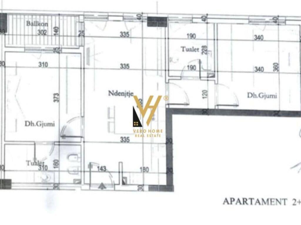 Shitet Apartament 2+1+ballkon te Casa Italia 87 m2