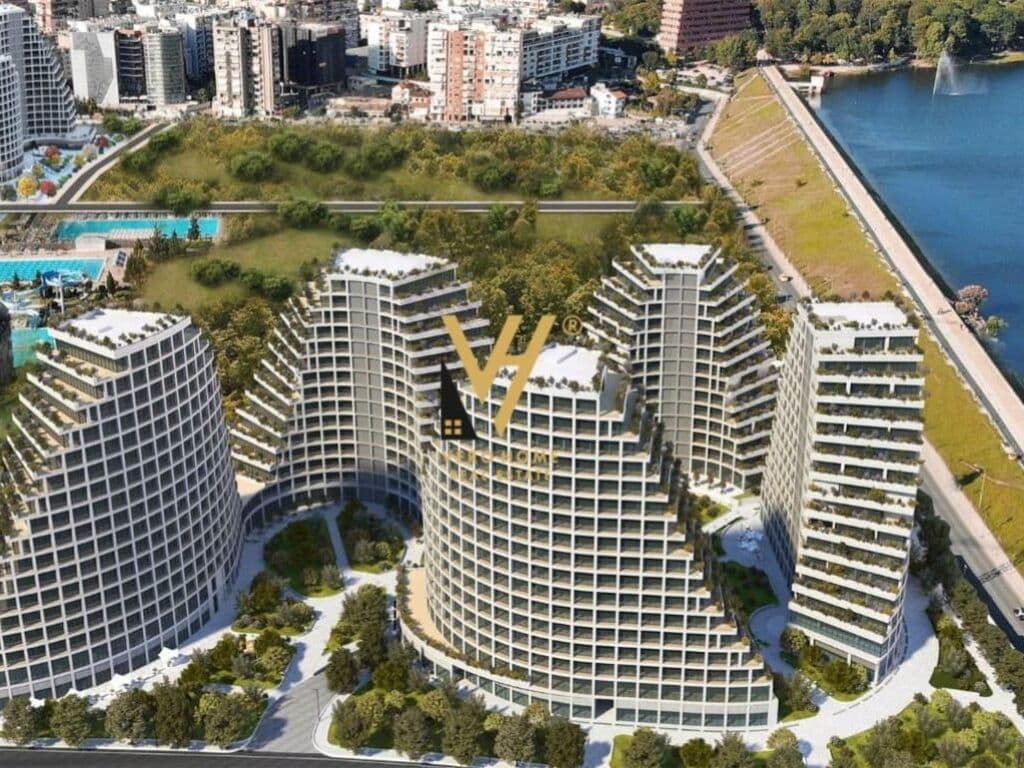 Jepet Apartament 1+1+ballkon me qera te Kompleksi Lake View 92 m2