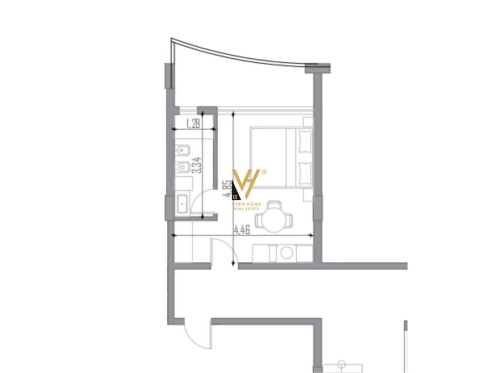 Shitet Garsoniere te Uji i Ftohte ne Vlore 38 m2 1