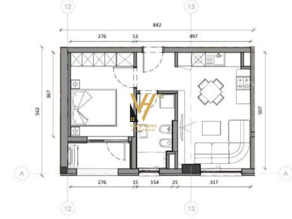 Shitet Apartament 1+1+ballkon te Ali Demi 53 m2 4