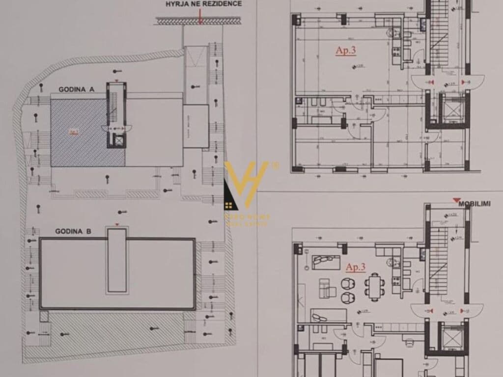 Shitet Apartament 2+1+2 te Kompleksi Altea , ne Sauk 143 m2