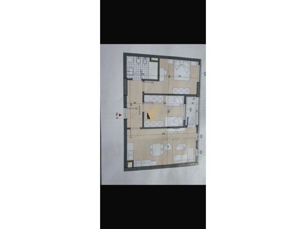 Shitet Apartament 2+1+Ballkon te Univers City 84 m2