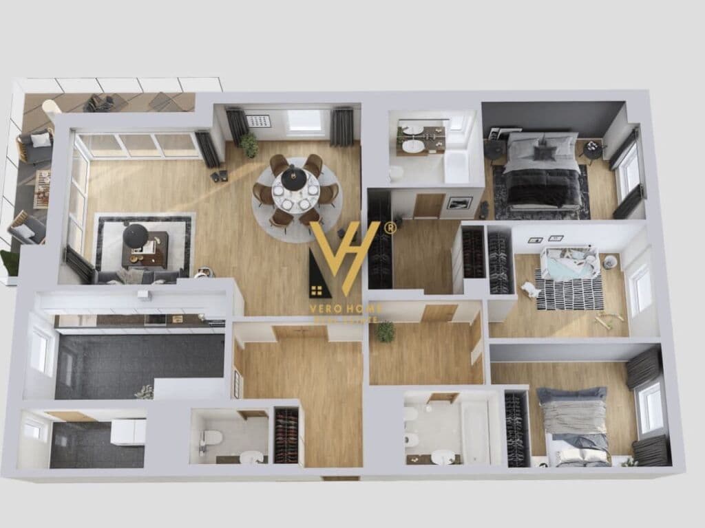 Shitet apartament 2+1+2 te Kompleksi Olimpik 115 m2