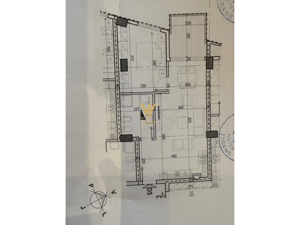 Shiten dy Apartamente 1+1+post parkimi te Kompleksi E-88, Laprake 77 m2 1