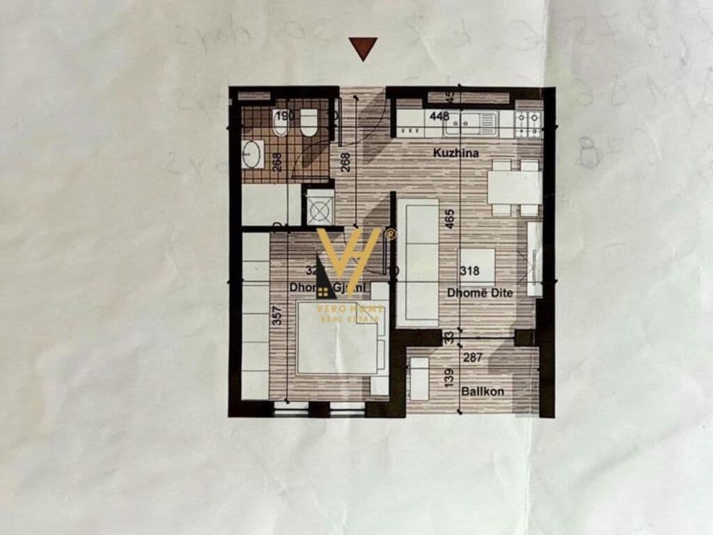 Shitet Apartament 1+1+ballkon te Kompleksi Univers City 52 m2 1