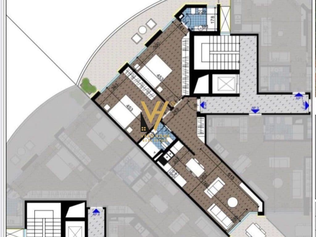 SHITET APARTAMENT 2+1+2 NË KOM.WHITE HILL TE CURRILAT, DURRËS 285.000 EURO 2