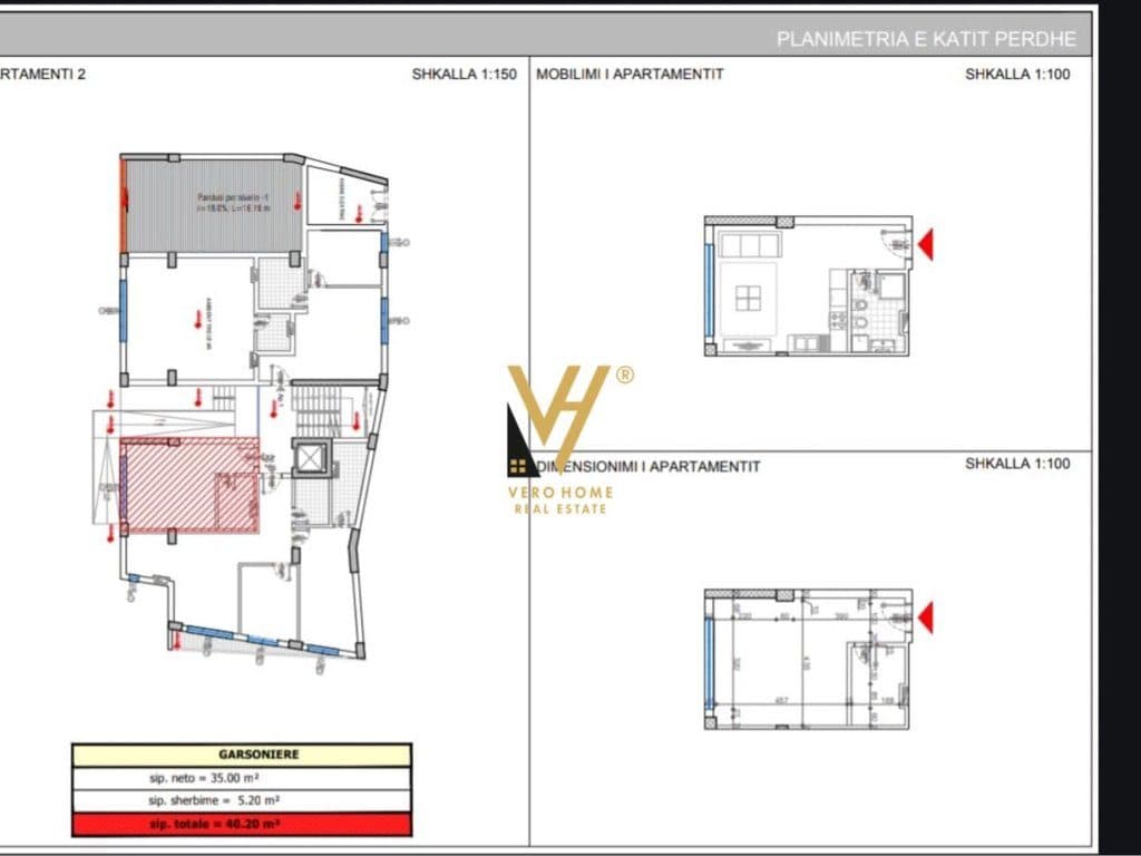 SHITET GARSONIERE 40M2 TE RRUGA E BARRIKADAVE 103.000 EURO