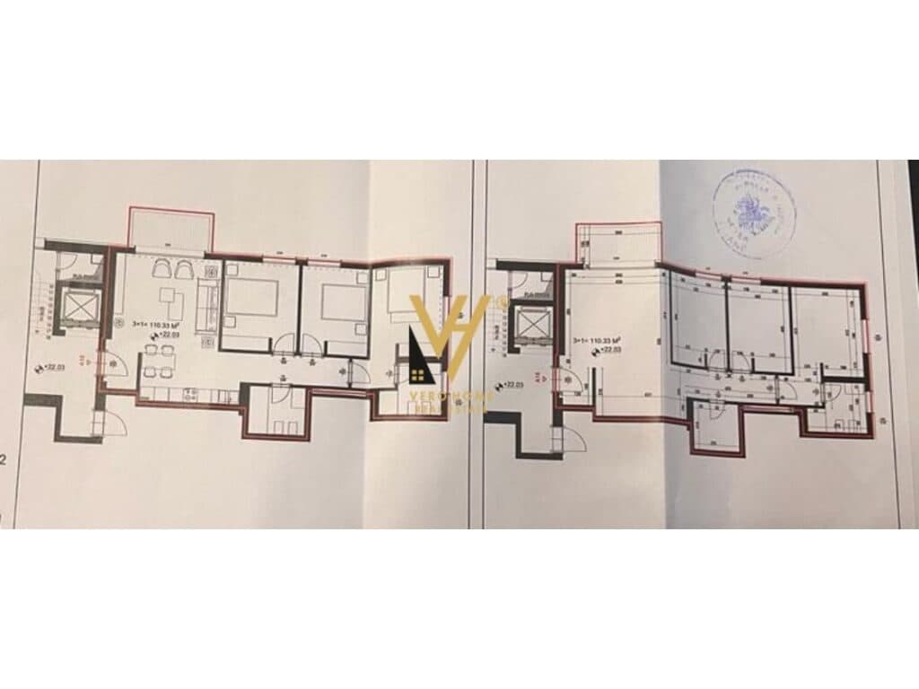 JEPET APARTAMENT 1+1+BLK ME QERA TE PALLATI ME SHIGJETA 50.000 LEKE 1