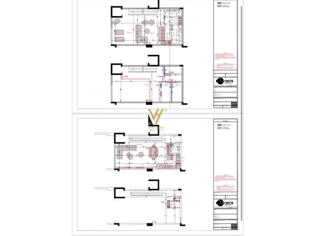 Shitet Vile Tre kateshe te Luminor Residence, Teg 610 m2