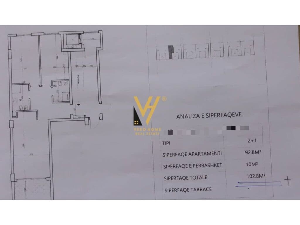 Shitet Apartament 2+1+ballkon pran Marina Bay, Vlore 102 m2
