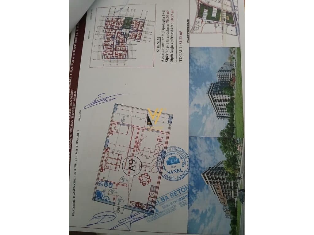 Shitet Apartament 1+1+ballkon ne Paskuqan 81 m2