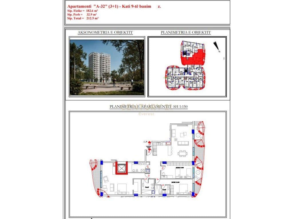 BOTANICAL GARDEN, 3+1+2 APARTMENT FOR SALE