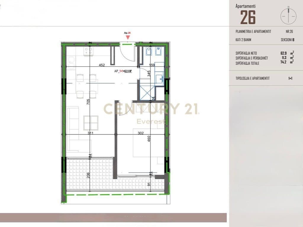 ORIKUM, SHESIM APARTAMENT 1+1 2
